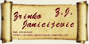 Zrinko Janičijević vizit kartica